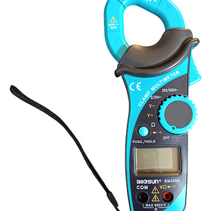 Multímetro / Amperímetro Mini Tenaza (em305) - Esun