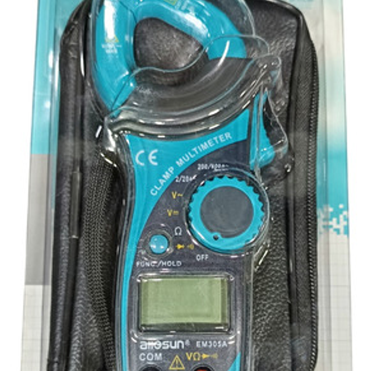 Multímetro / Amperímetro Mini Tenaza (em305) - Esun 4