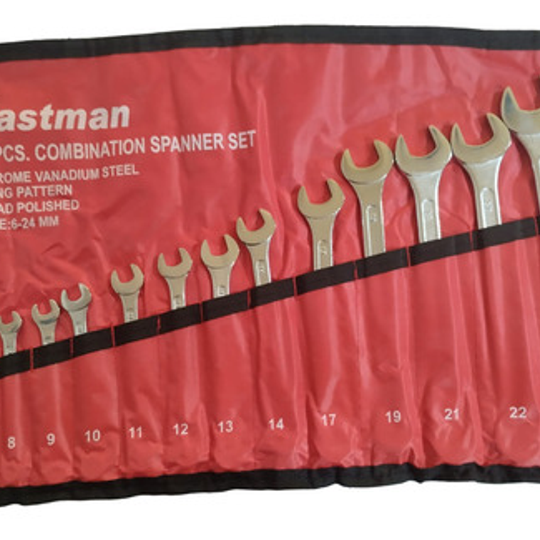 Juego Llaves Punta Corona 6 - 24mm De 14 Piezas - India 2