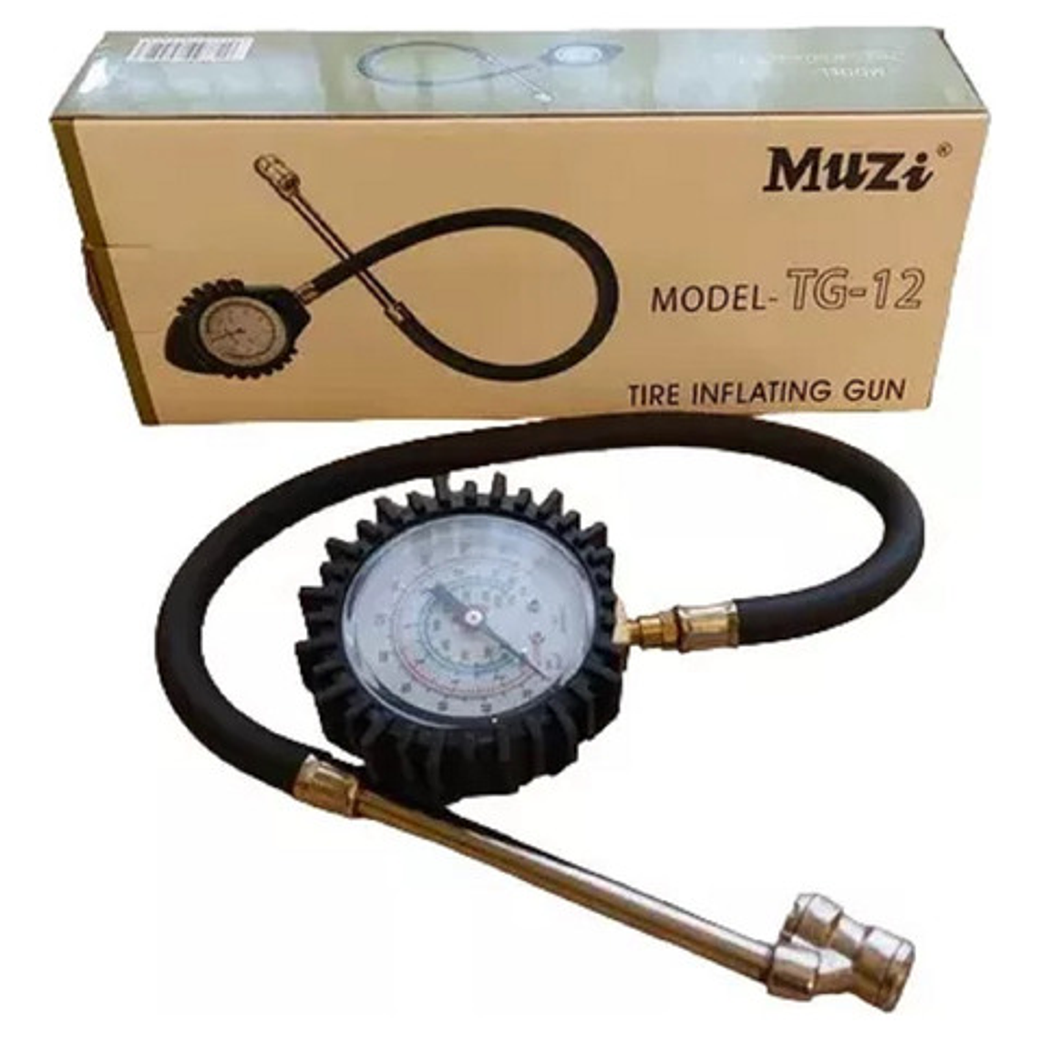 Inflador Medidor De Presión Con Manómetro (tg12/g52) - Muzi 1