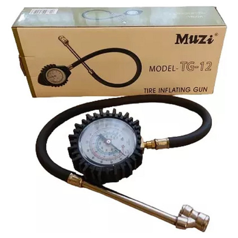 Inflador Medidor De Presión Con Manómetro (tg12/g52) - Muzi 1