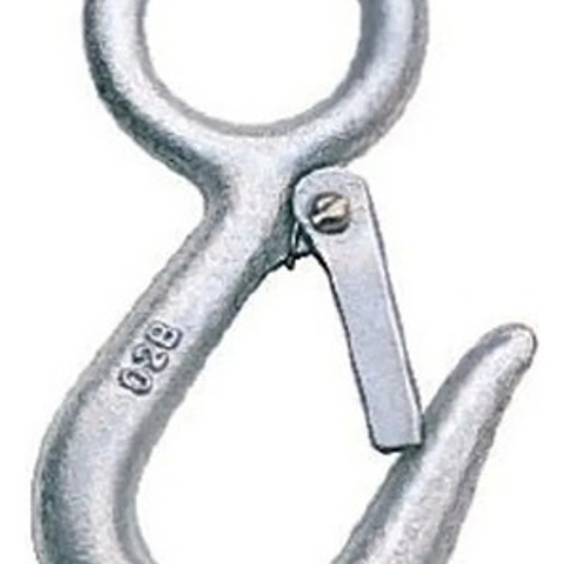 Gancho Para Cable De 1 Ton. Con Seguro Galv. (hf0703) Sanli 1