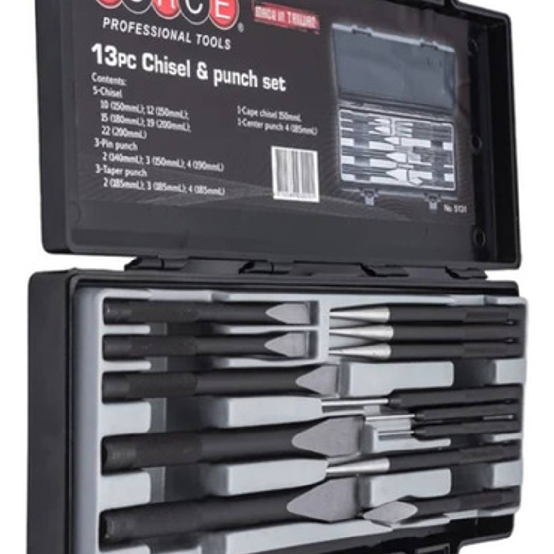 Juego De Botadores Puntos Y Cinceles 13 Pzas (5131), Force 3