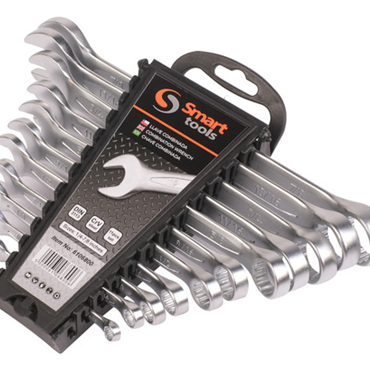 Juego Llaves Punta Corona 1/4'' - 7/8'' De 11 Piezas - Smart 3