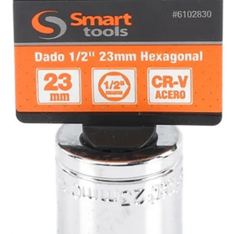 Dado Corto 1/2'' De 23mm Hexagonal - Smart Tools 2