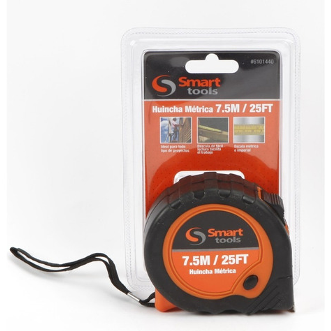 Huincha De Medir 7.5mts X 25mm C/plástica - Smart Tools 1