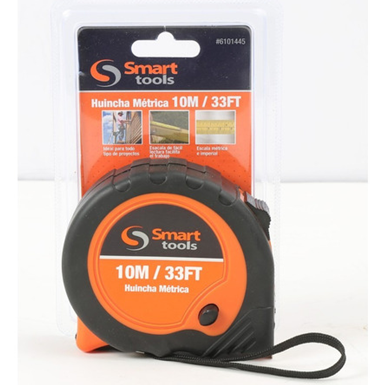 Huincha De Medir 10mts X 25mm C/plástica - Smart Tools 1