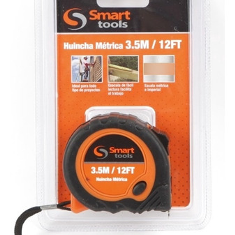 Huincha De Medir 3.5mts X 16mm C/plastica Smart Tools 1