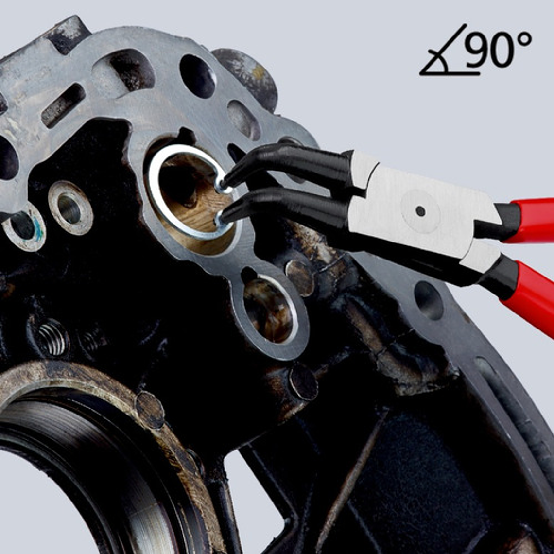 Alicate Curvo Para Seguros Interiores 7'' (4421j21) Knipex 2