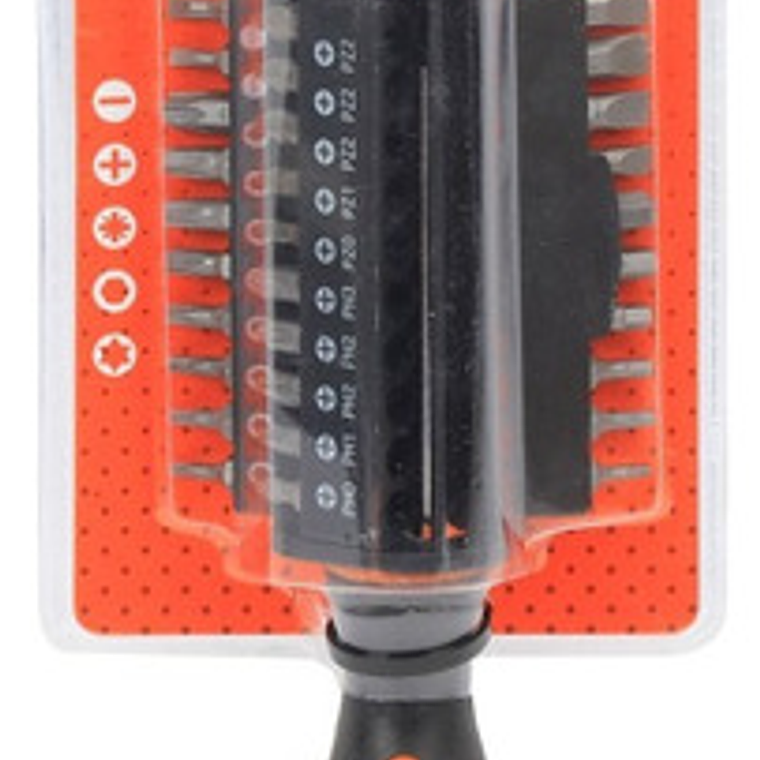 Destornillador Puntas Intercambiables 31 Piezas Smart Tools 1