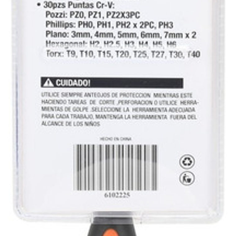 Destornillador Puntas Intercambiables 31 Piezas Smart Tools 2