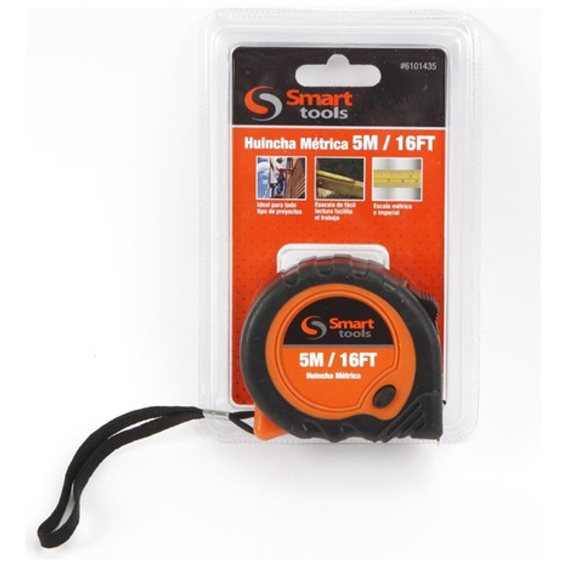 Huincha De Medir 5mts X 19mm C/plástica - Smart Tools 1