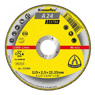 Pack 10 Discos De Corte 4.5'' #a 24 Extra (322969) Klingspor