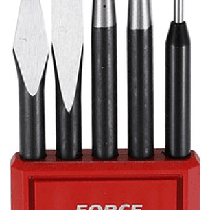 Juego Botadores Puntos Y Cinceles 5 Piezas - (5054) Force