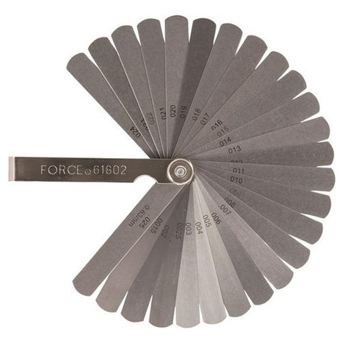 Feeler De 0,04 A 0,63mm 26 Piezas (61802) Force 1