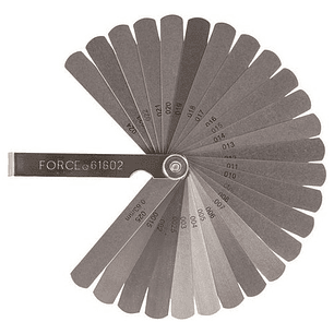 Feeler De 0,04 A 0,63mm 26 Piezas (61802) Force