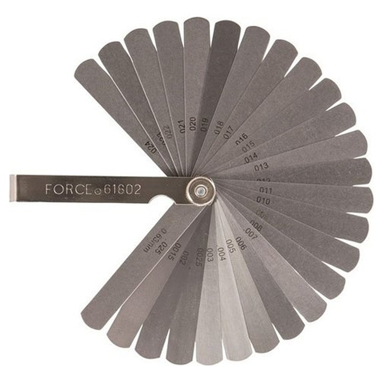 Feeler De 0,04 A 0,63mm 26 Piezas (61802) Force 1