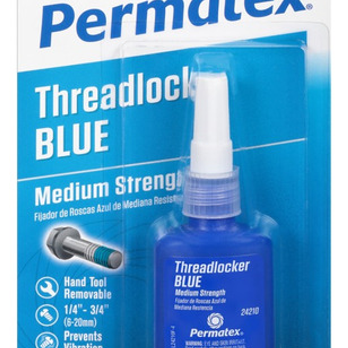 Trabador Azul De Resistencia Media De 10ml (24210) Permatex 1