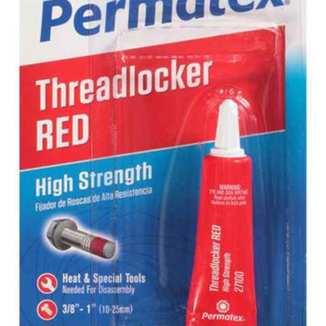 Trabador De Resistencia Alta 271 Rojo 6gr (27100) Permatex 1