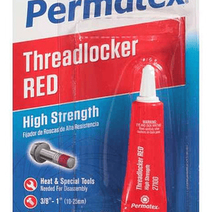 Trabador De Resistencia Alta 271 Rojo 6gr (27100) Permatex