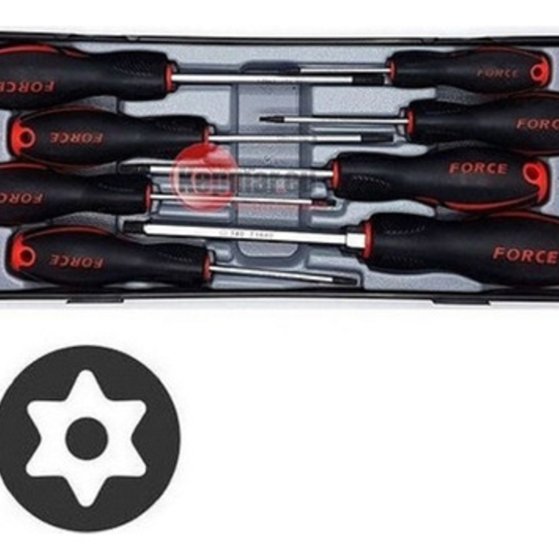 Juego Destornilladores Torx  Perf. 8 Piezas (2086t) Force 2