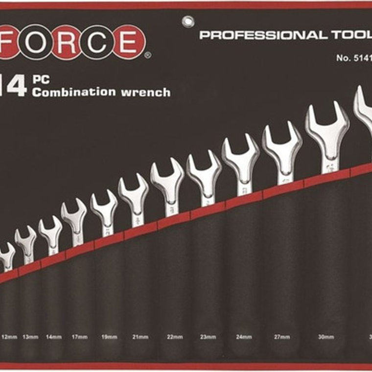 Juego Llave Punta Corona De 10 A 32mm 14 Pieza (5141c) Force 1