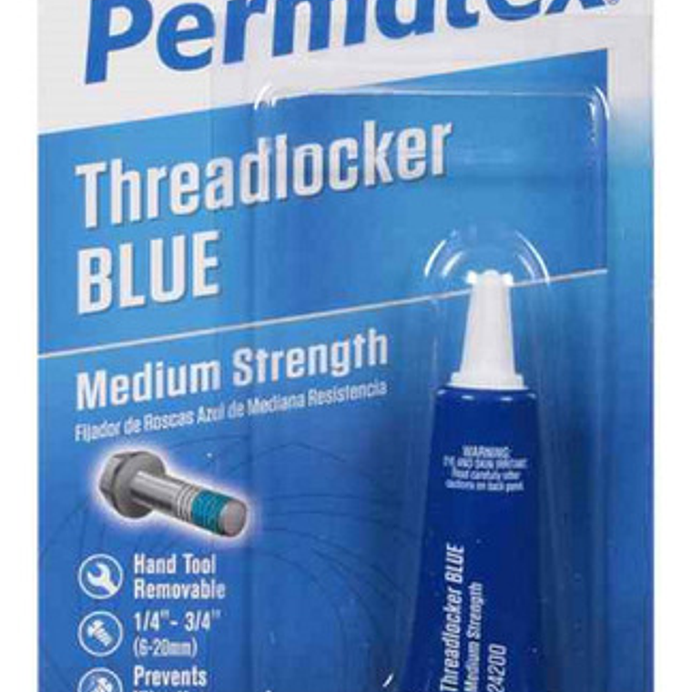 Trabador De Resistencia Media 242 Azul 6gr (24200) Permatex 2