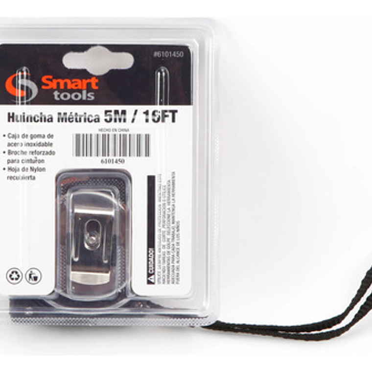 Huincha De Medir 5mts X 19mm C/acero Inox. - Smart Tools 2