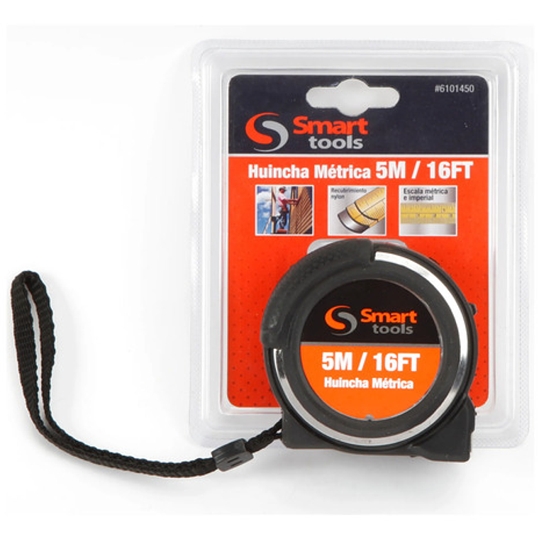 Huincha De Medir 5mts X 19mm C/acero Inox. - Smart Tools 3