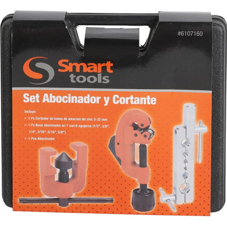 Juego Abocinador Y Cortatubos 3/16'' - 5/8'' - Smart Tools 1