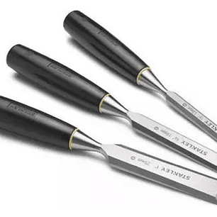 Juego De 3 Formones De 1/2'' - 3/4'' - 1'' (16125la) Stanley