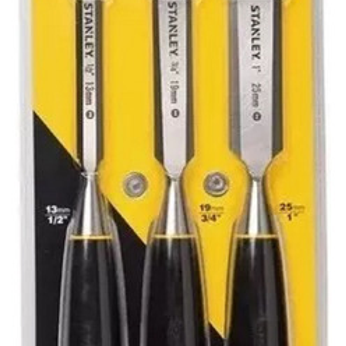 Juego De 3 Formones De 1/2'' - 3/4'' - 1'' (16125la) Stanley 2