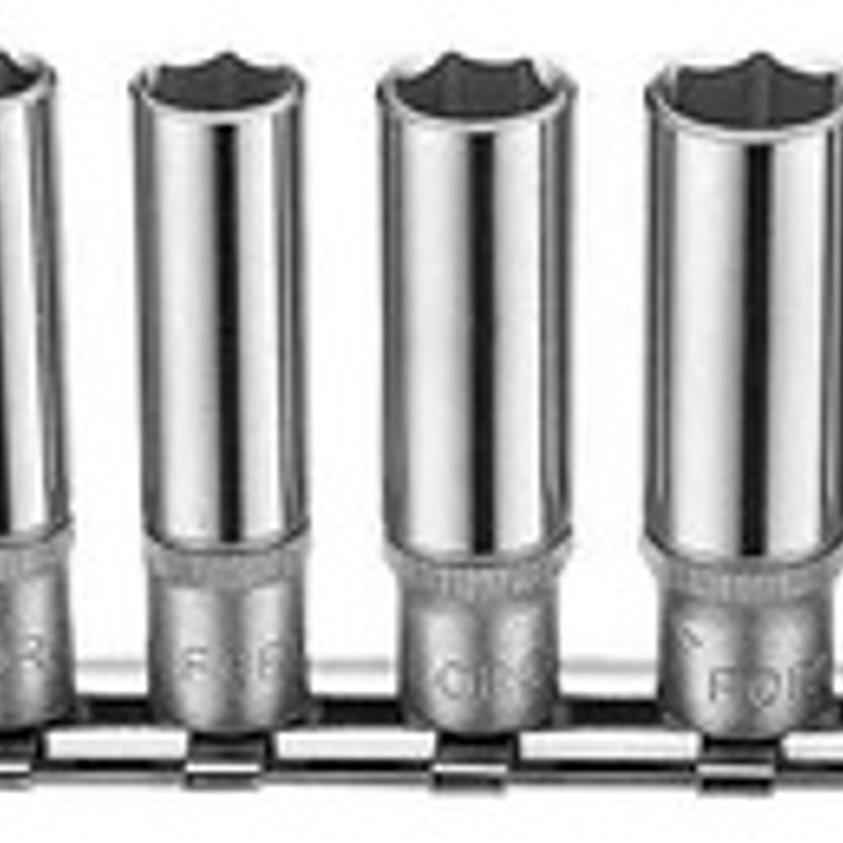 Juego Dados 1/4'' 4 - 14mm Largos Hexagonal (21115) Force 1