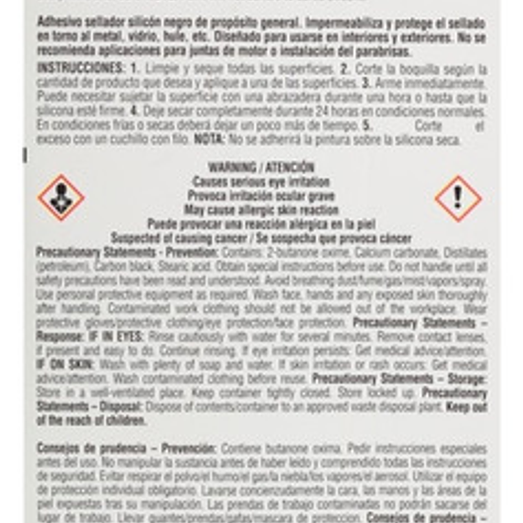 Silicona Selladora Negra Multiproposito 85g (81158) Permatex 2