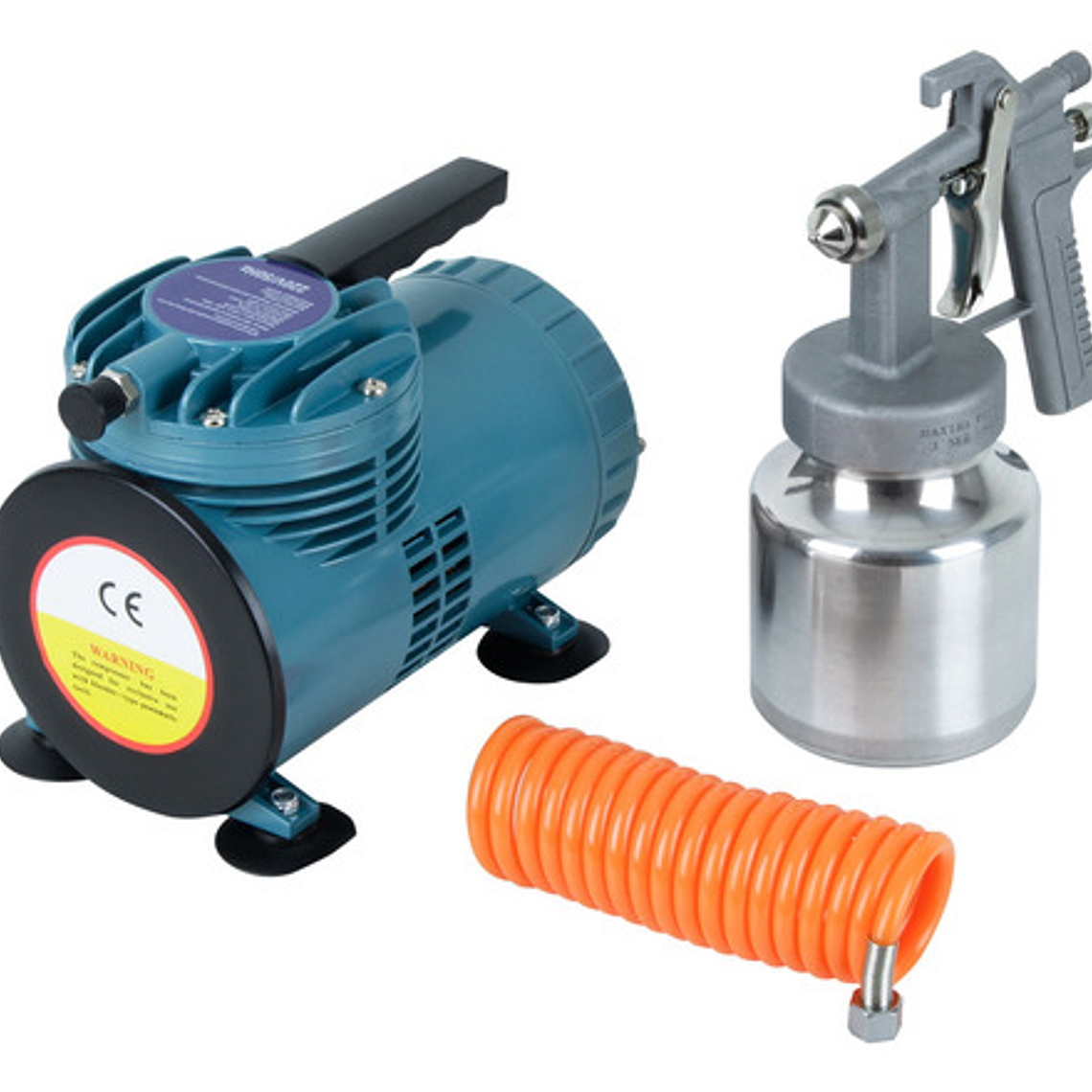 Kit Compresor De Membrana 180 W Con Pistola - Muzi 1