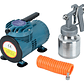 Kit Compresor De Membrana 180 W Con Pistola - Muzi - Miniatura 1