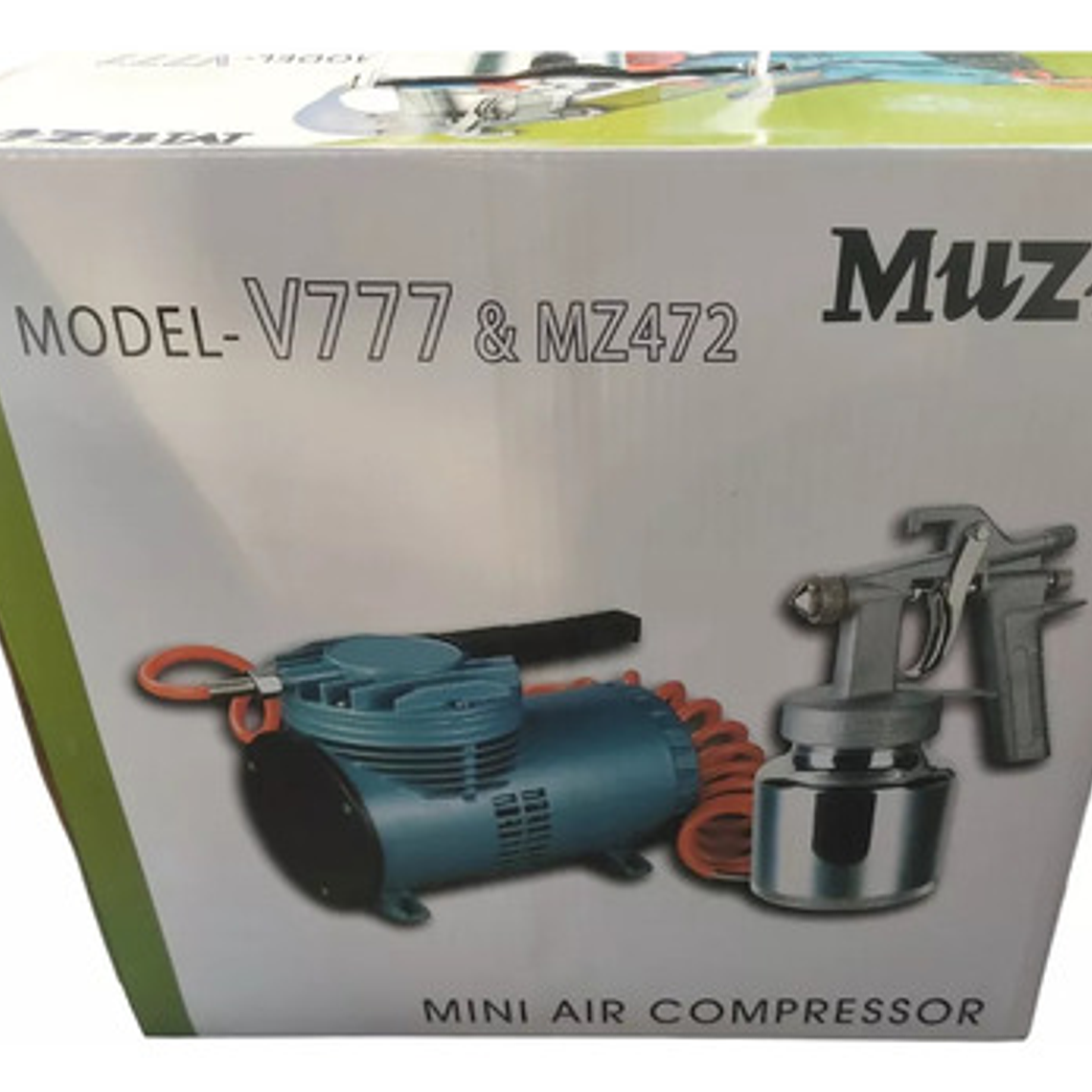 Kit Compresor De Membrana 180 W Con Pistola - Muzi 3