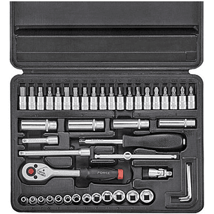 Juego De Dados Y Puntas 1/4'' De 46 Piezas (2461-5) Force