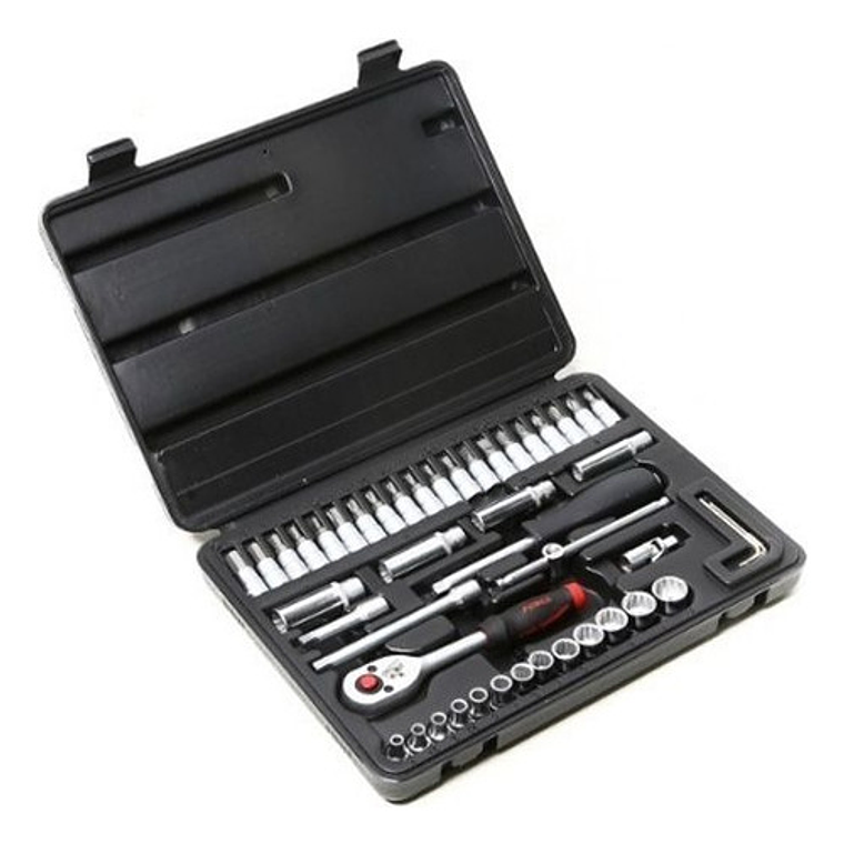 Juego De Dados Y Puntas 1/4'' De 46 Piezas (2461-5) Force 2