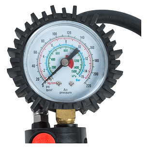 Pistola Inflador De Neumáticos Con Manometro - Muzi 