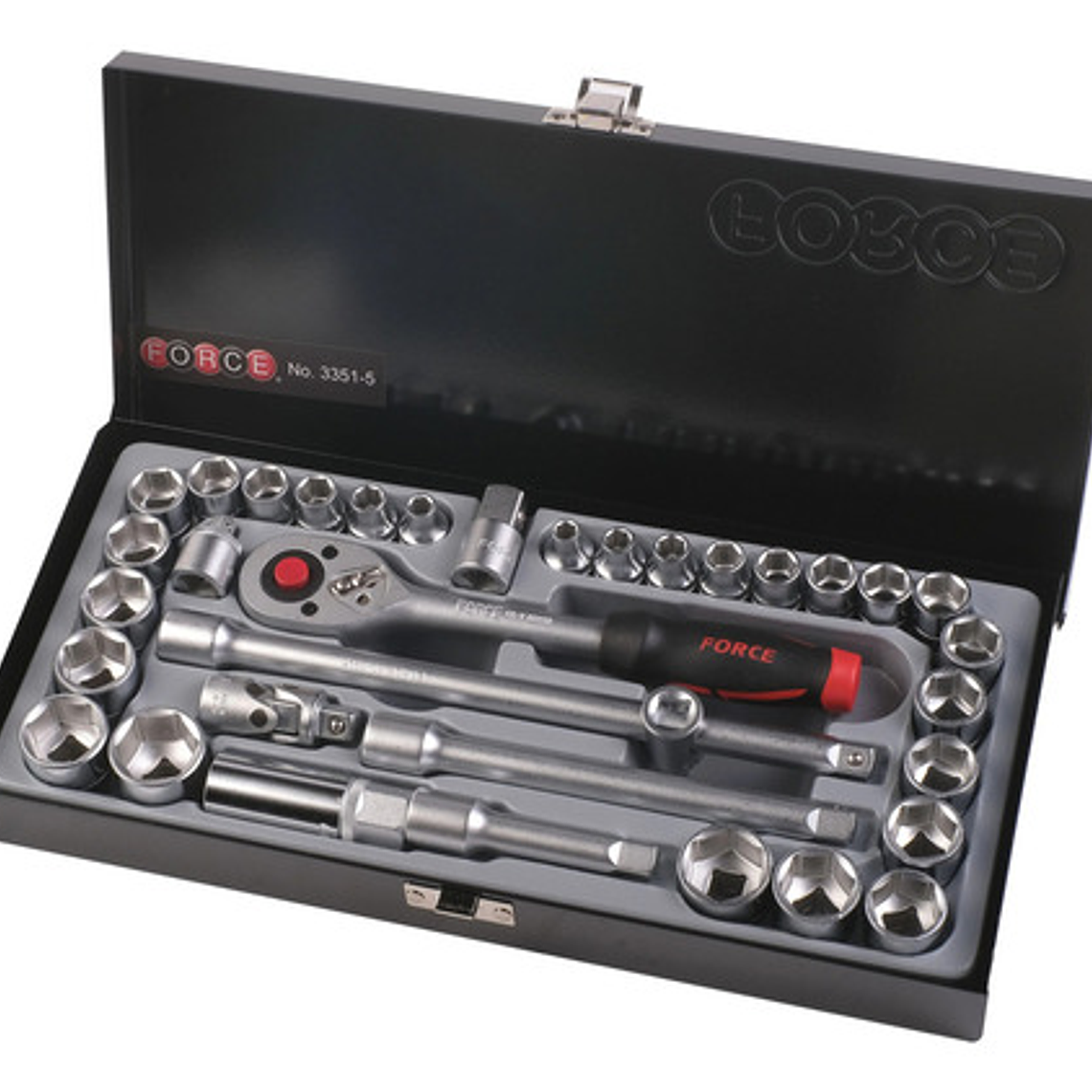 Juego De Dados 3/8'' Mm/puLG. De 35 Piezas (3351-5) Force 1