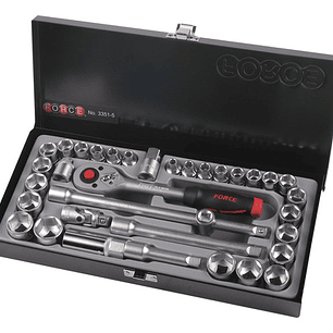 Juego De Dados 3/8'' Mm/puLG. De 35 Piezas (3351-5) Force