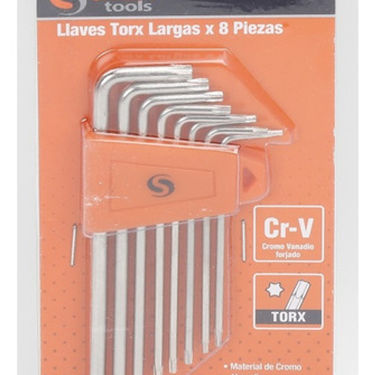 Juego Llaves Torx De 8 Piezas De T6 A T25 - Smart Tools 1