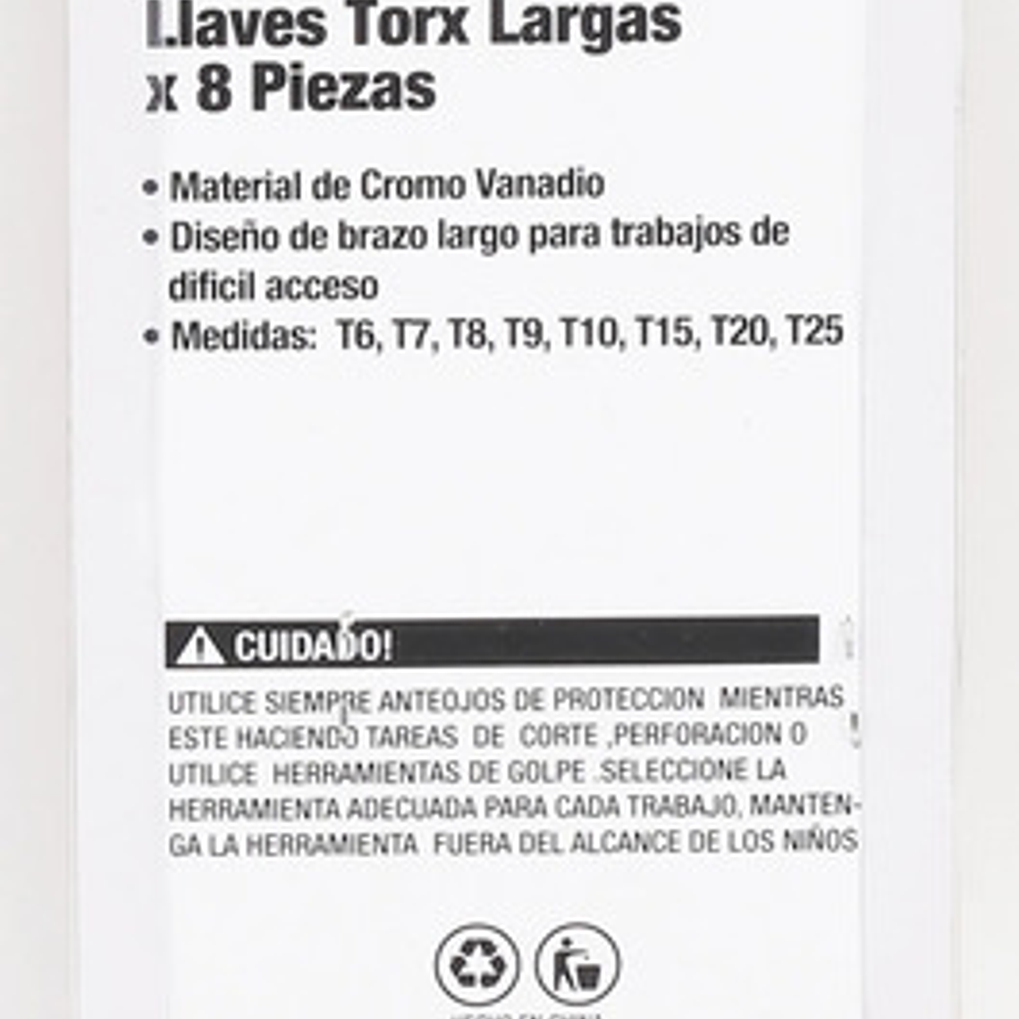 Juego Llaves Torx De 8 Piezas De T6 A T25 - Smart Tools 2