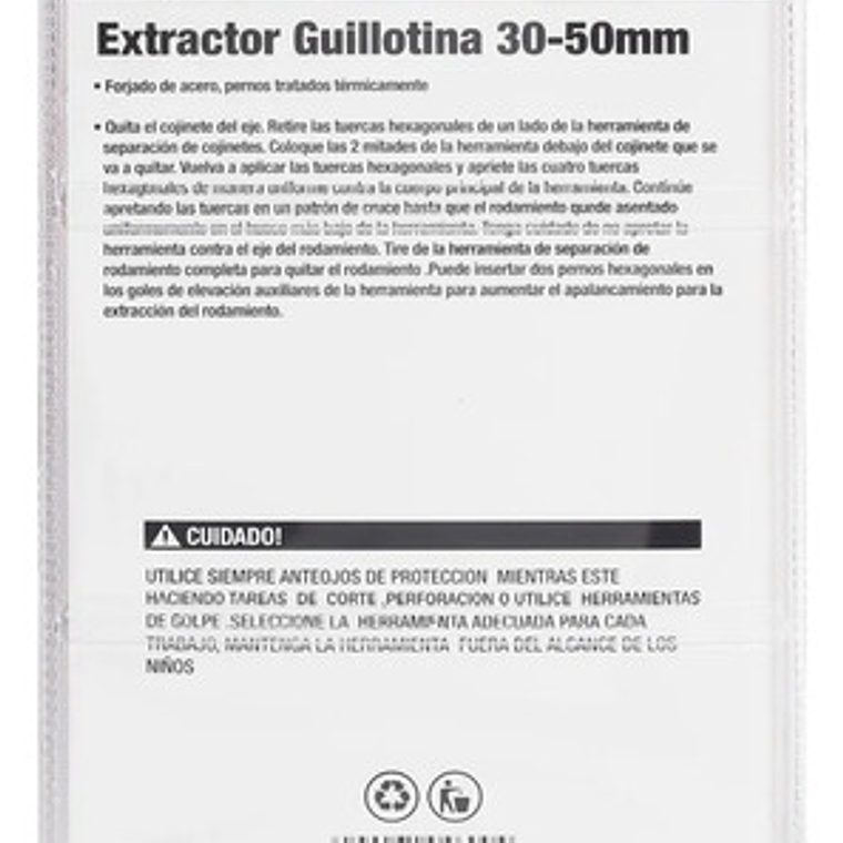 Extractor De Rodamiento Tipo Guillotina De 30-50mm - Smart 4