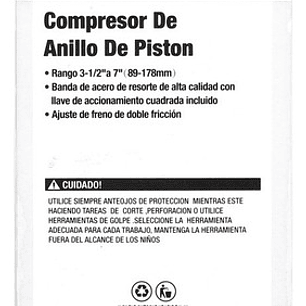 Compresor De Anillo De Pistón 89 - 178mm - Smart Tools