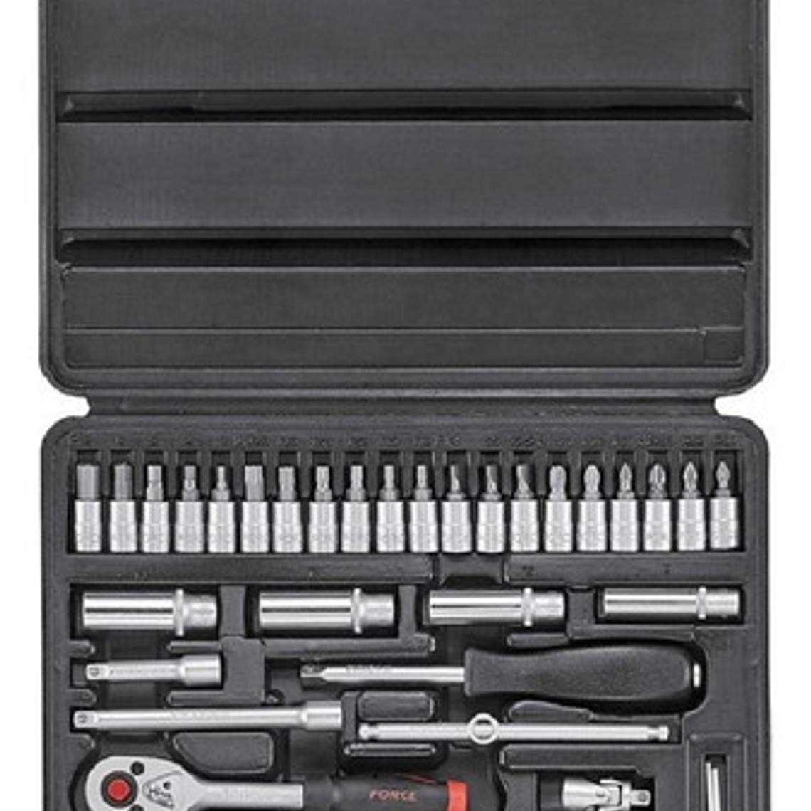 Juego De Dados 1/4 De 46 Pzas. Milimétrico. Force 2461-5 1