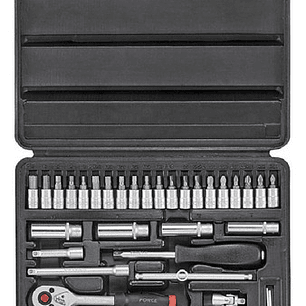 Juego De Dados 1/4 De 46 Pzas. Milimétrico. Force 2461-5