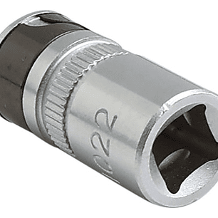 Dado [ ]1/4 Toma De 1/4 Para Puntas Force Color Gris