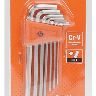 Juego Llaves Allen Largas De 7 Piezas 1.5 A 6mm Smart Tools Color Mate